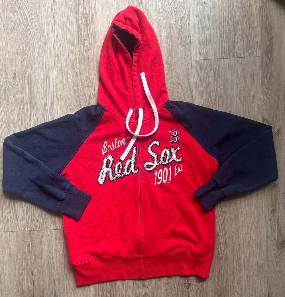Boston Red Sox G-III Apparel Full Zip Raglan Hoodie